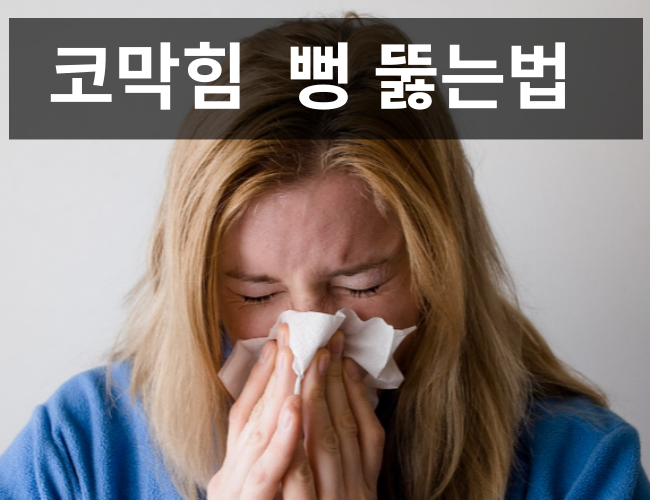 코막힘 뚫는법 6가지 방법 총정리
