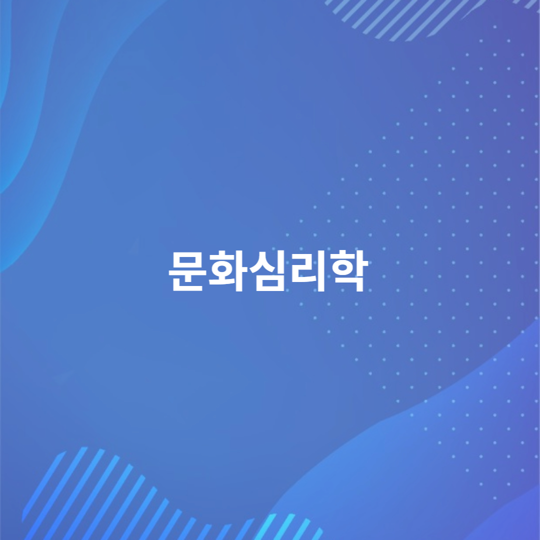 문화심리학