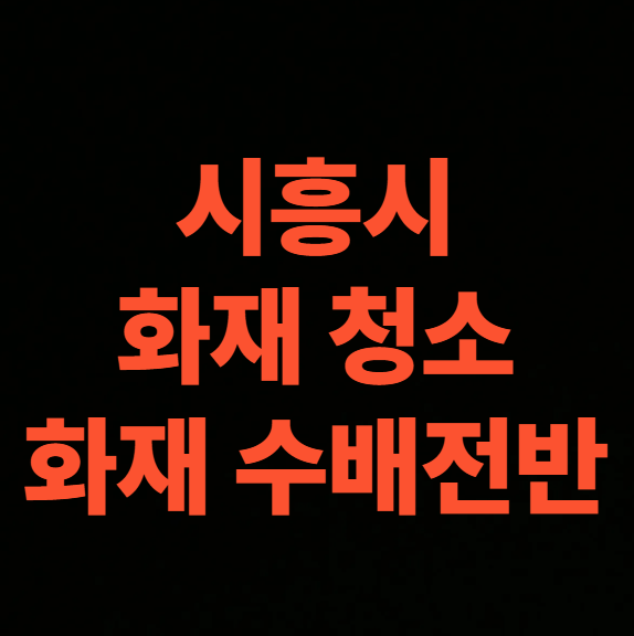 시흥 화재청소 전문업체 전기판넬 절연세척