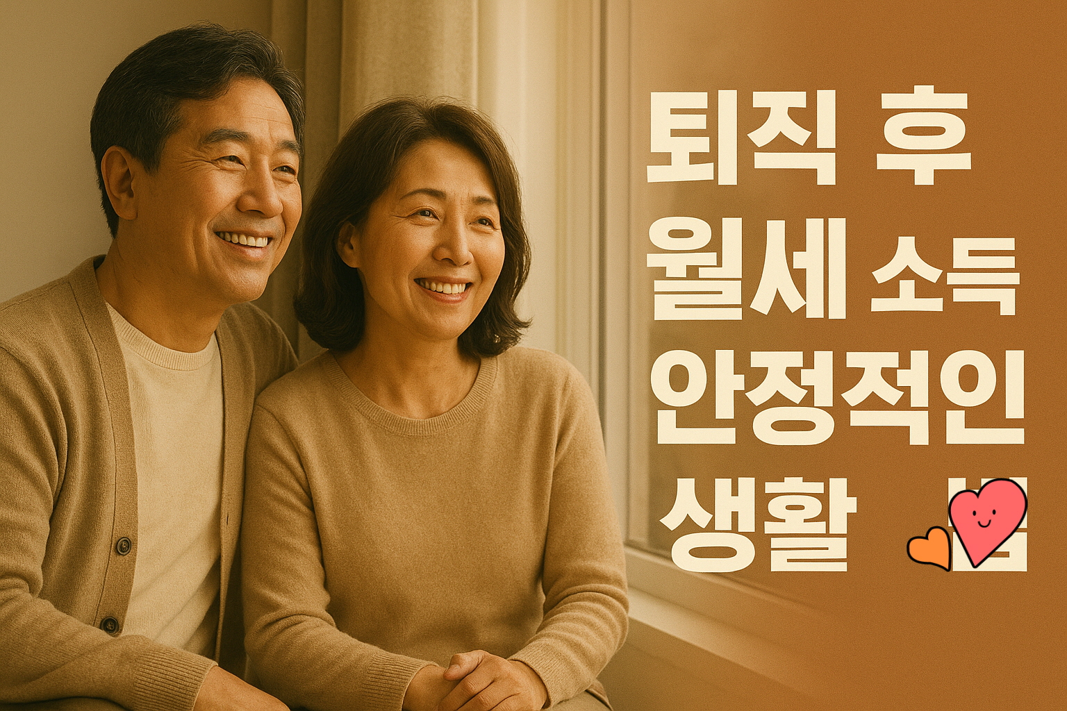 퇴직 후 월세 소득으로 안정적인 생활하는 법