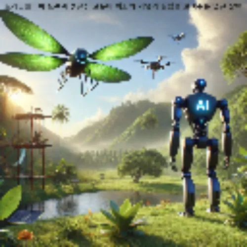 AI 기술이 군사산업의 혁신적인 기술을 보여주는 이미지.