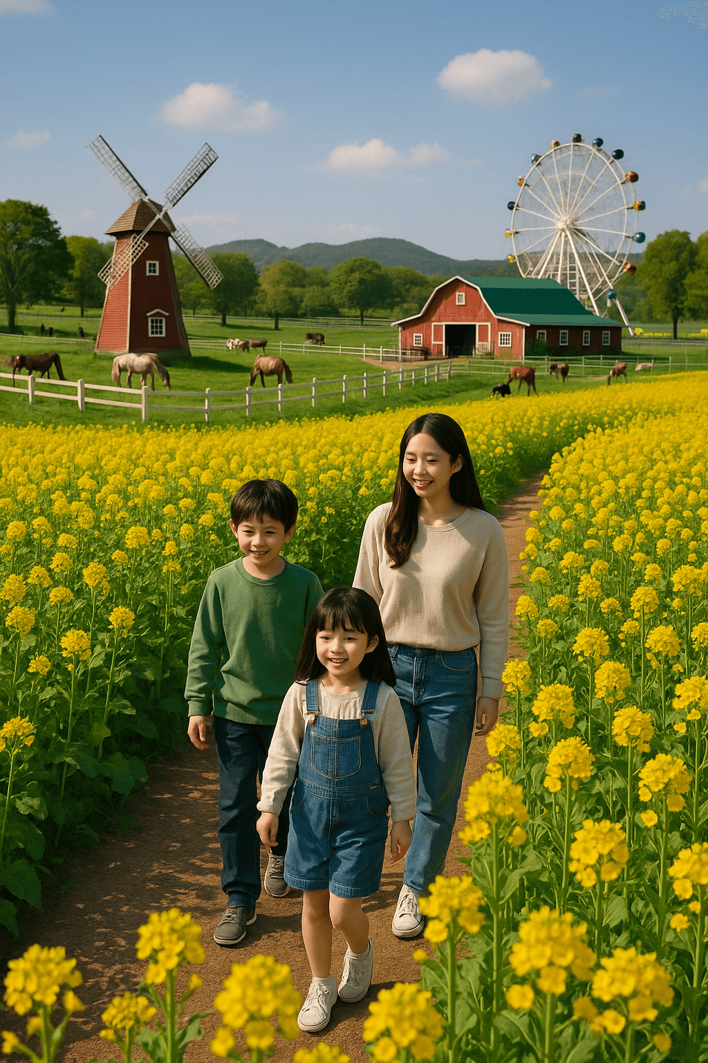 안성 팜랜드 유채꽃