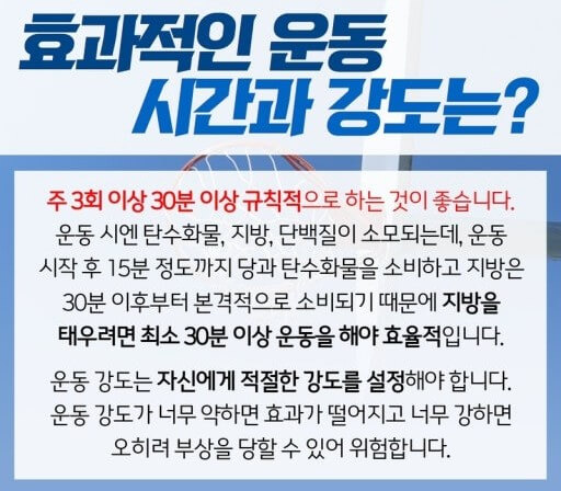 운동시간의 상식