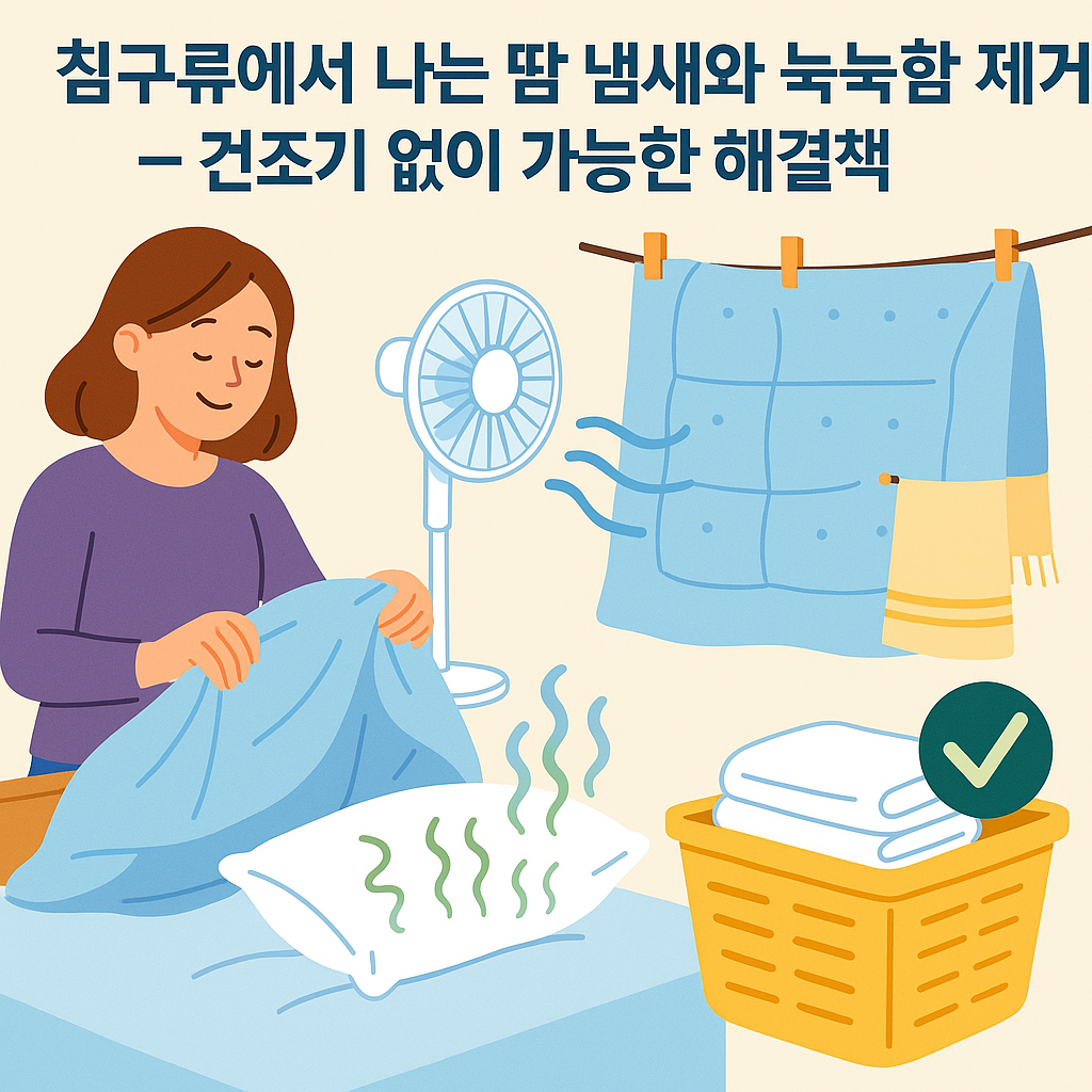 건조기 없이 눅눅함 제거