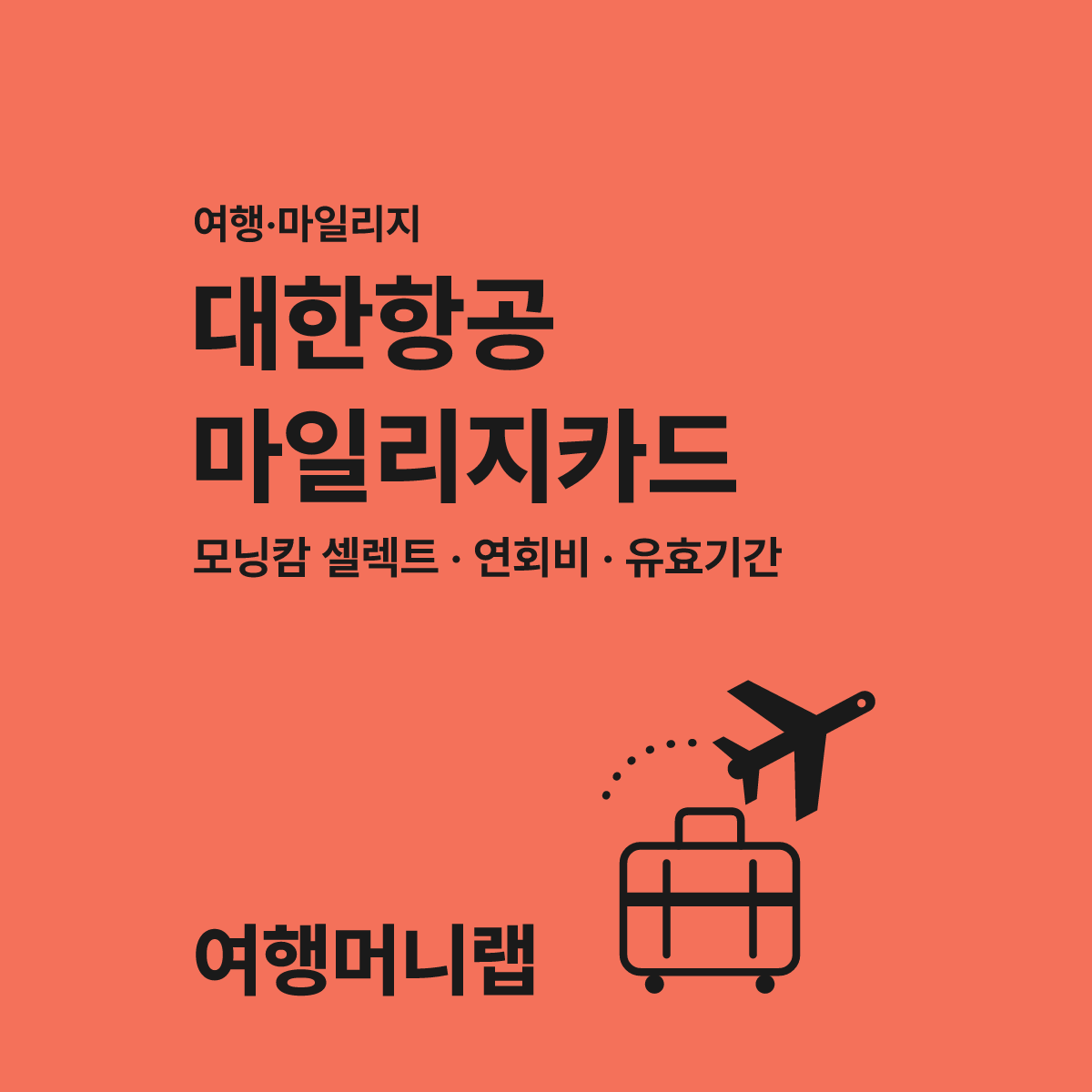 대한항공 마일리지 카드 비교 선택 시 놓치면 안 될 3가지 대표 이미지