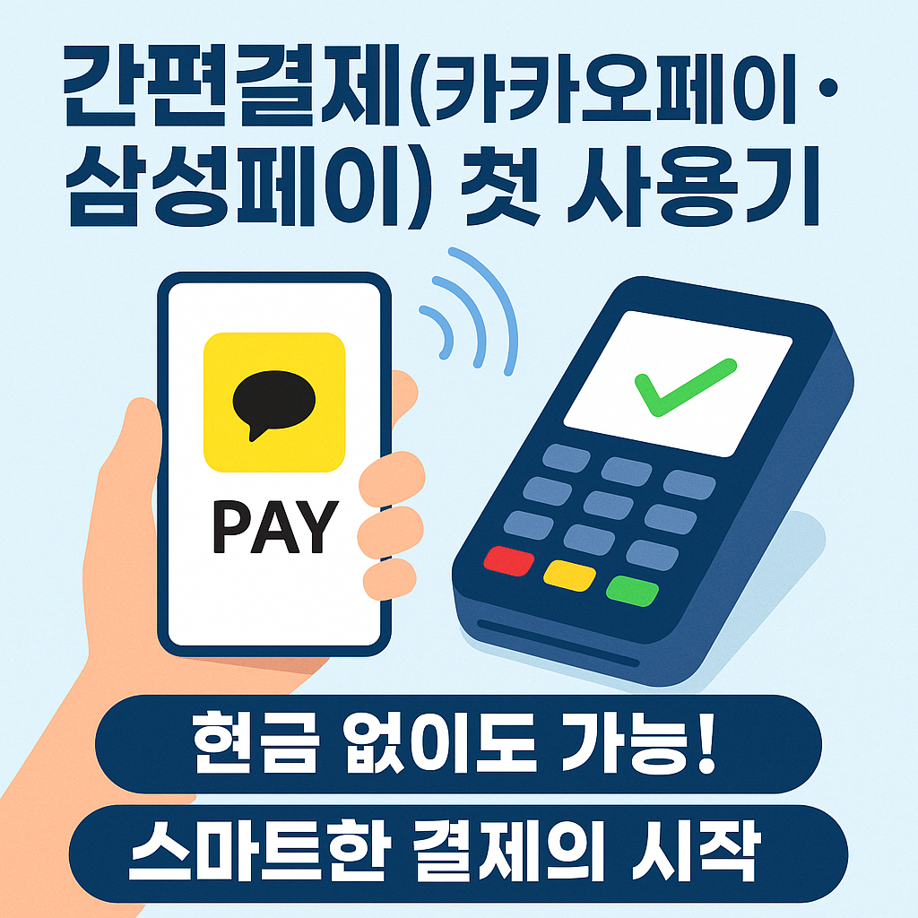간편결제(카카오페이·삼성페이) 첫 사용기