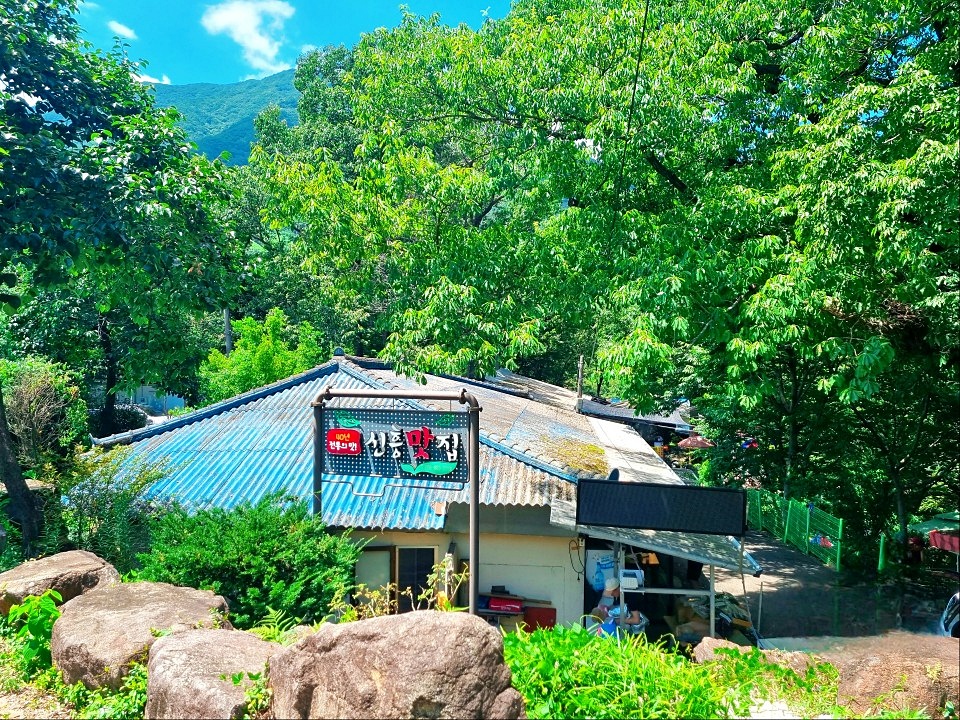 지리산 하동 쌍계사 계곡 신진식당 옆 신흥식당: 계곡 물놀이&amp;#44; 발 담그고 백숙 먹기
