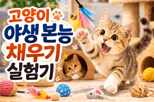 고양이 야생 본능 채우는 방법, 집에서 하는 사냥놀이 루틴