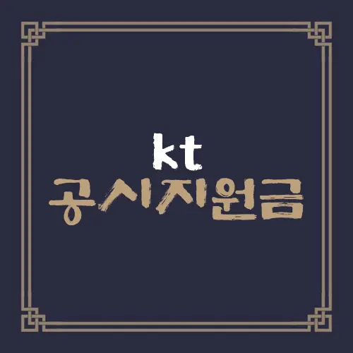 kt 공시지원금
