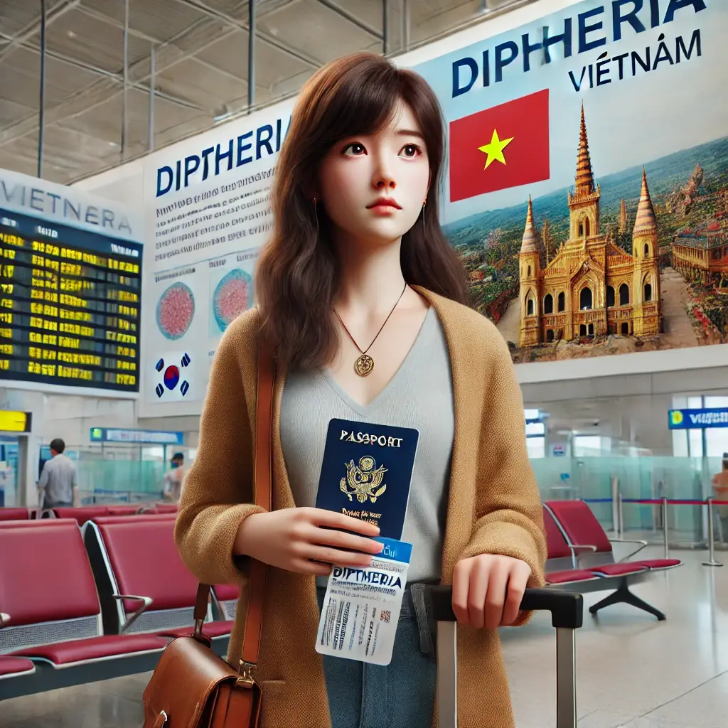 베트남 여행 디프테리아 주의 예방주사 의심증상