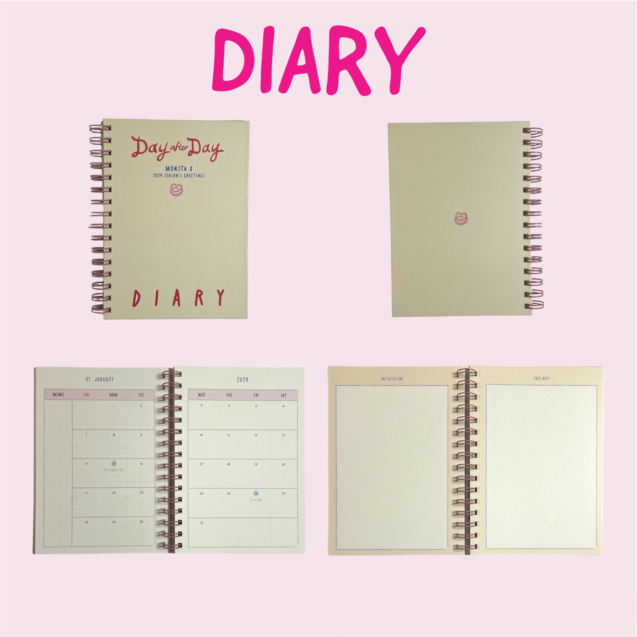 [2024 MONSTA X SEASON&#39;S GREETINGS] DIARY