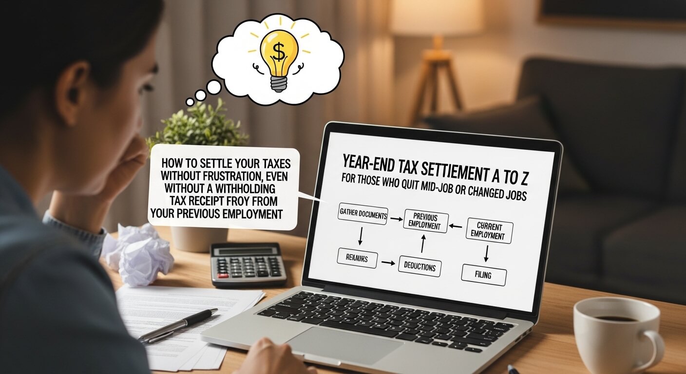 "중도 퇴사자와 이직자를 위한 연말정산 A to Z" : 전 직장 근로소득원천징수영수증 없이도 당황하지 않고 정산하는 법.