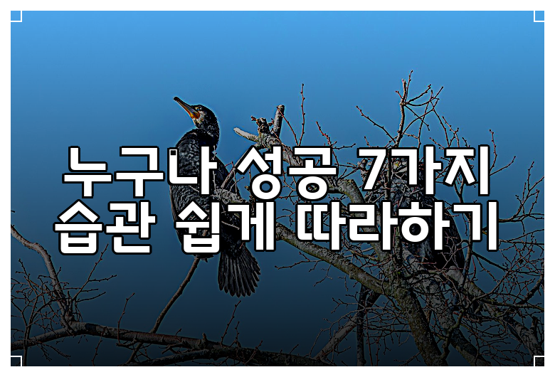 누구나 성공 7가지 습관 쉽게 따라하기