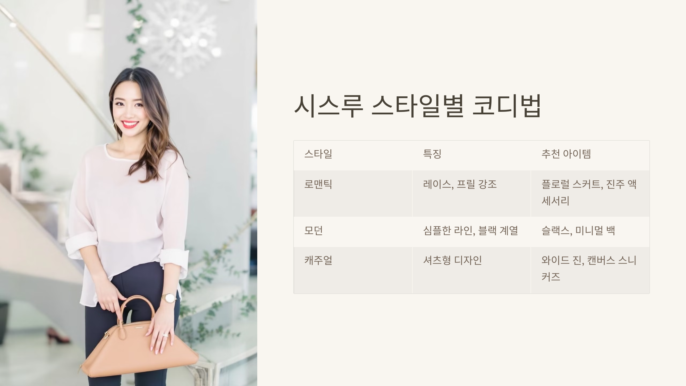 시스루 스타일별 코디법