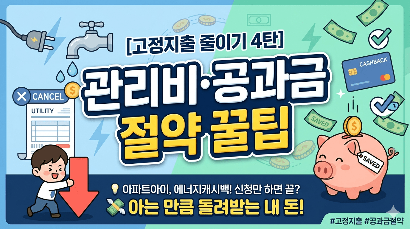 관리비&middot;공과금 절약 꿀팁