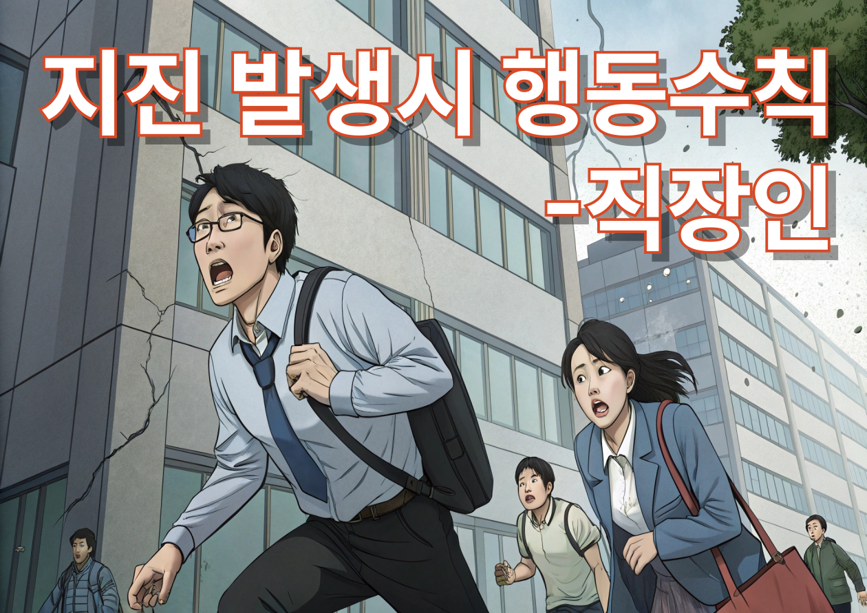 지진발생시 행동수칙 이미지