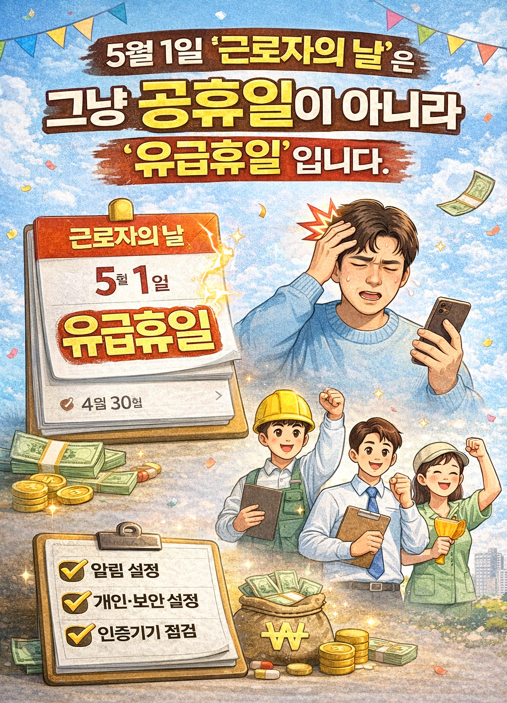 근로자의 날 공휴일 지정 시 수당 계산은 어떻게 될까
