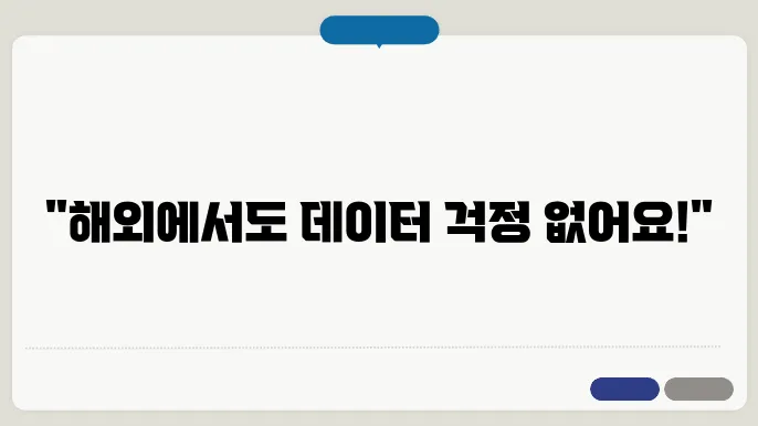 해외 로밍 신청