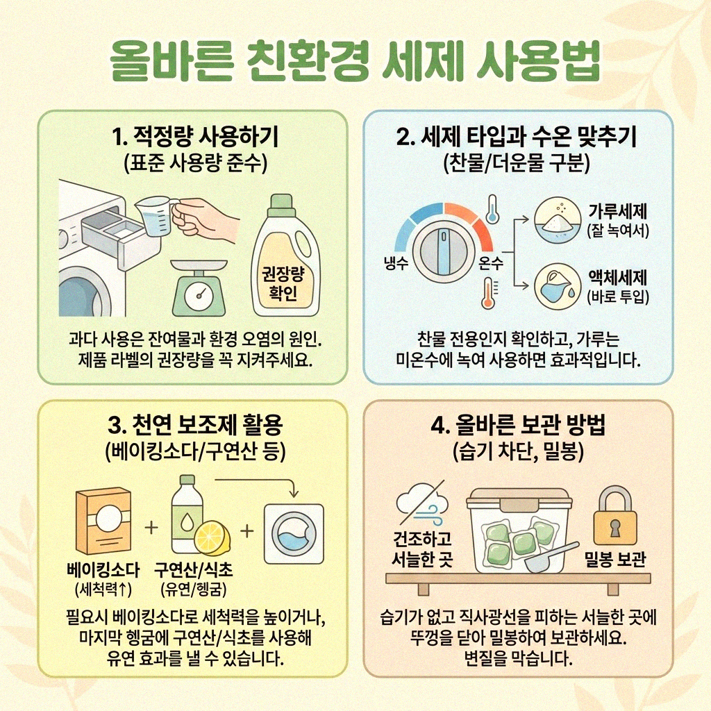 우리 집을 건강하게 만드는 친환경 세제 사용법