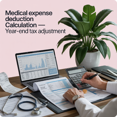 연말정산 의료비공제 계산법 이미지