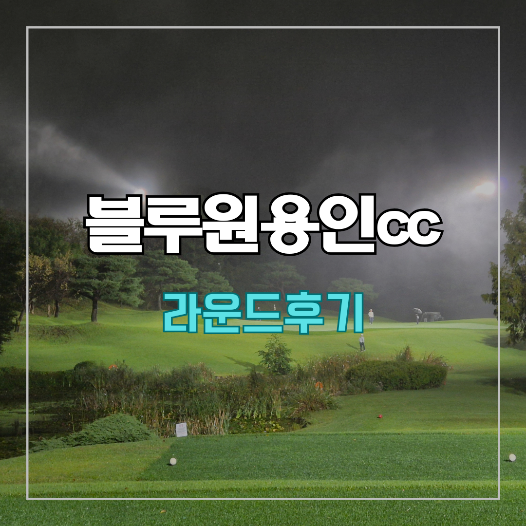 블루원용인cc 야간 라운드 후기
