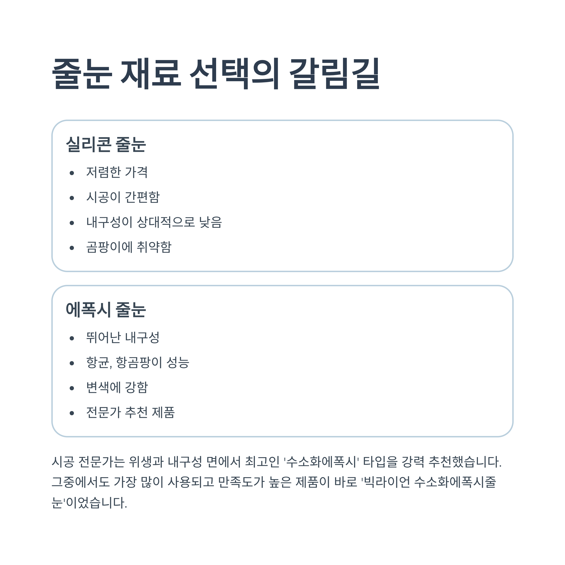 줄눈은 '빅라이언 에폭시'로! 전문가의 선택은 이유가 있더라