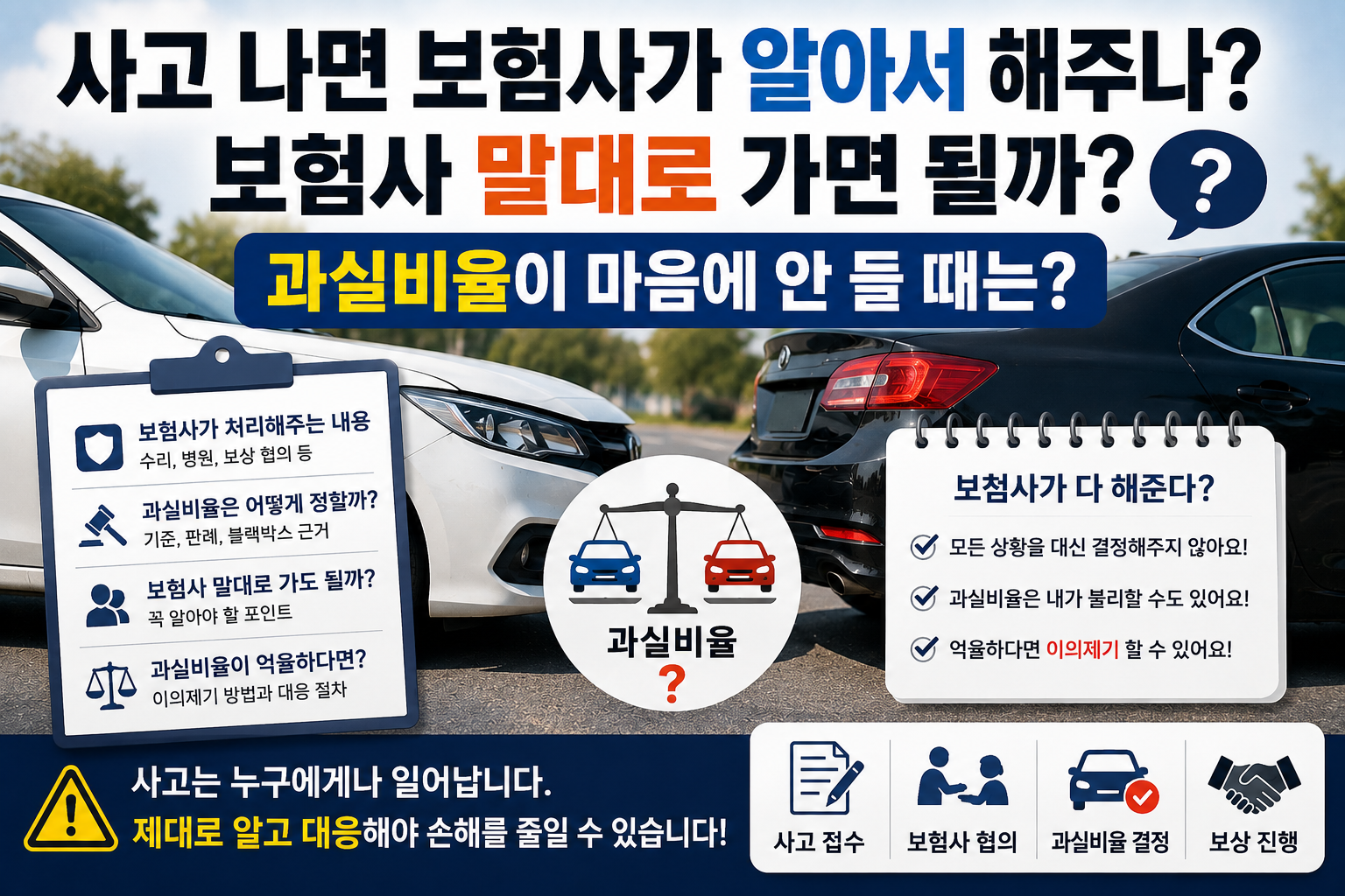 사고나면 보험사 말대로 가면 되나?? 인포그래픽