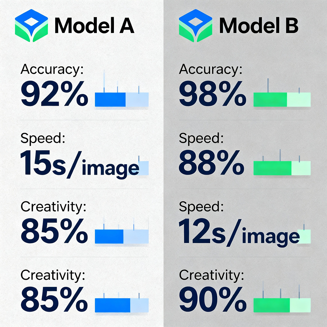 AI 모델 성능 비교 시각화