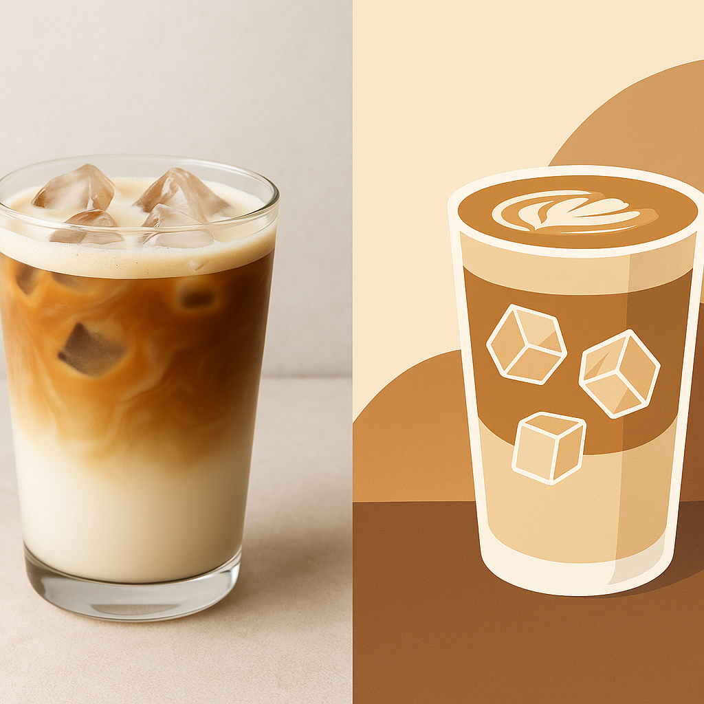 아이스 바닐라 플랫화이트