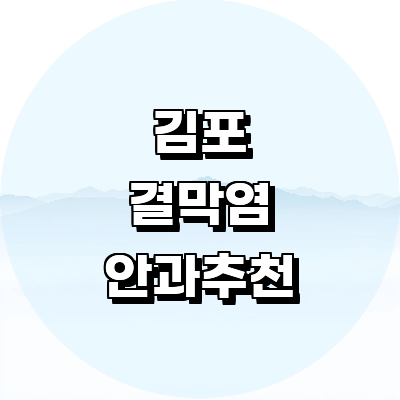 김포시 안과