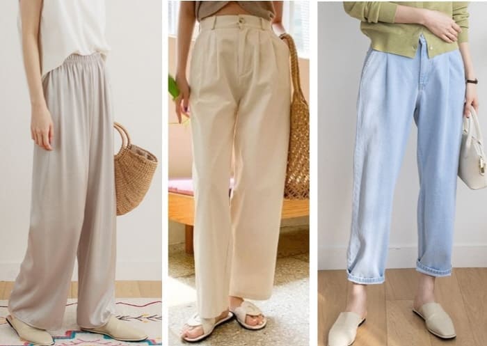 하체통통코디-주름바지