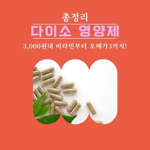 다이소 영양제