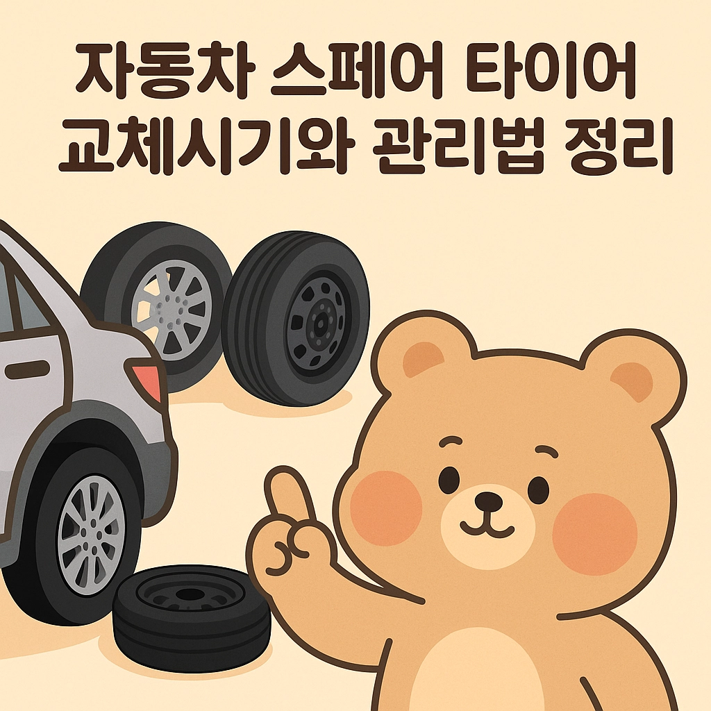 자동차 스페어 타이어 교체시기와 관리법 정리