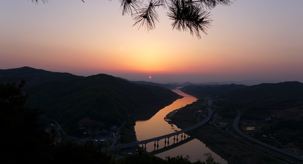 청벽산 일몰