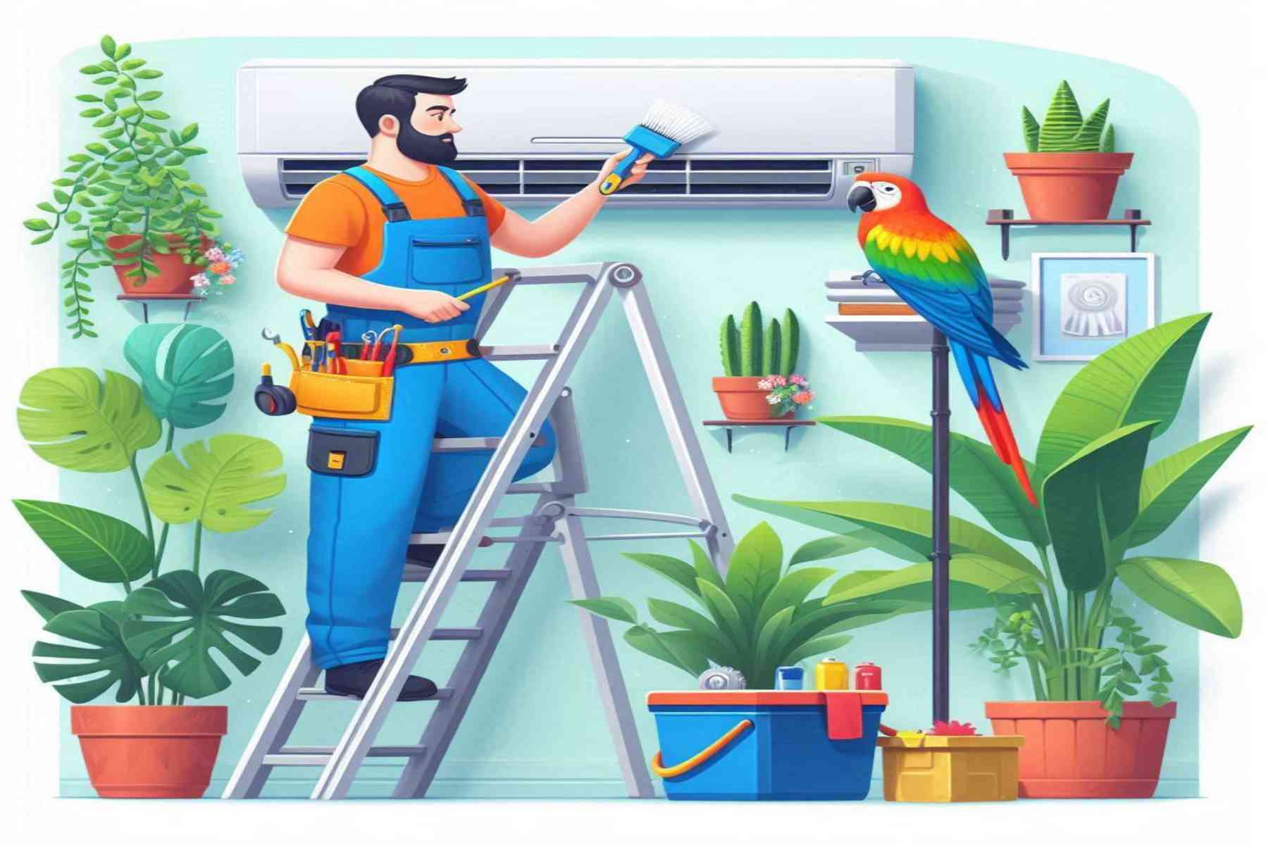 창문형 에어콘 설치