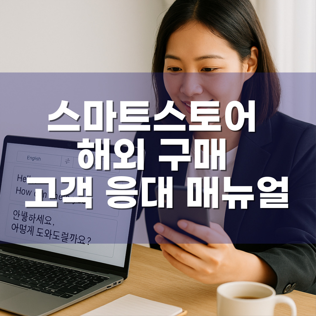 스마트스토어 해외 구매 고객 응대 매뉴얼