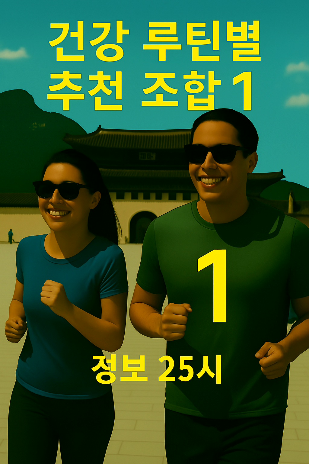 건강 증진을 위하여 열심히 운동하고 있는 남녀의 사진