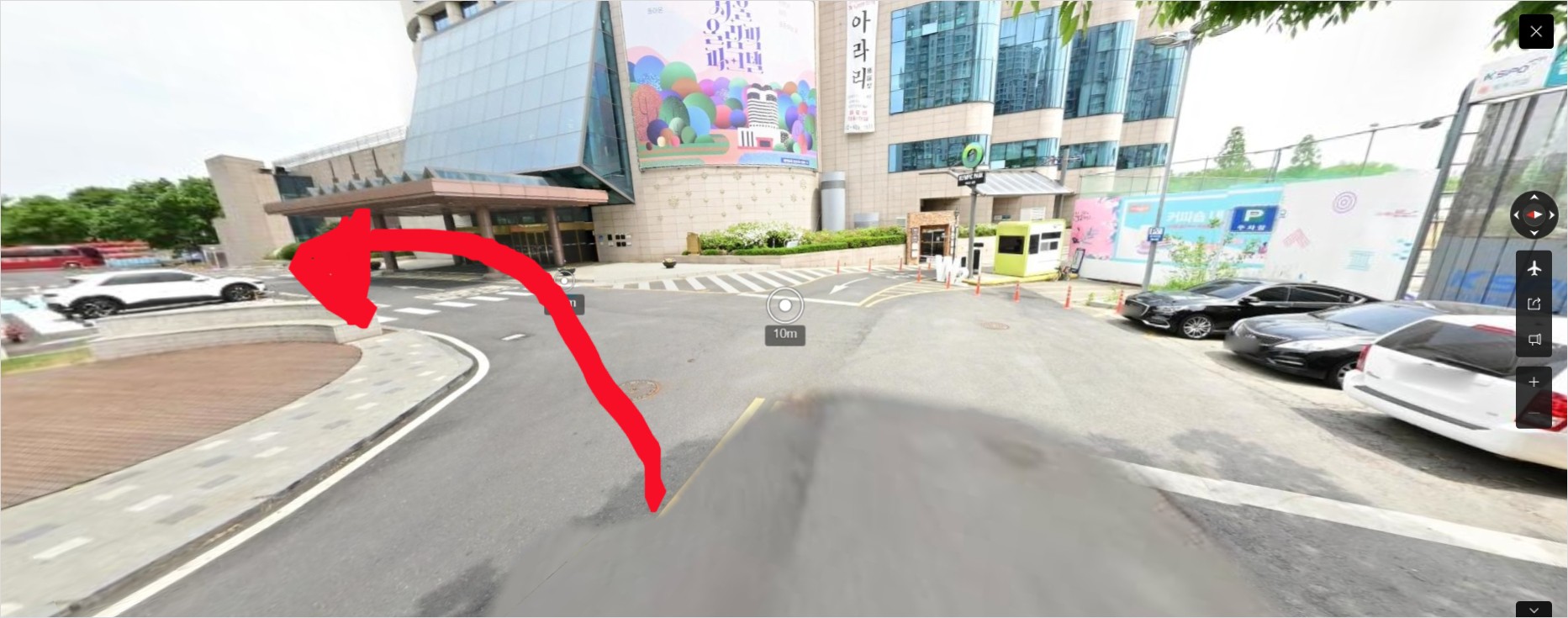 올림픽공원 인근 올림픽파크텔 추천 주차장 위치 로드뷰