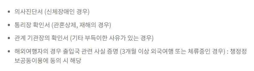 필요한서류