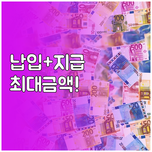 청년내일저속축계좌 납입금과 정부 지원..