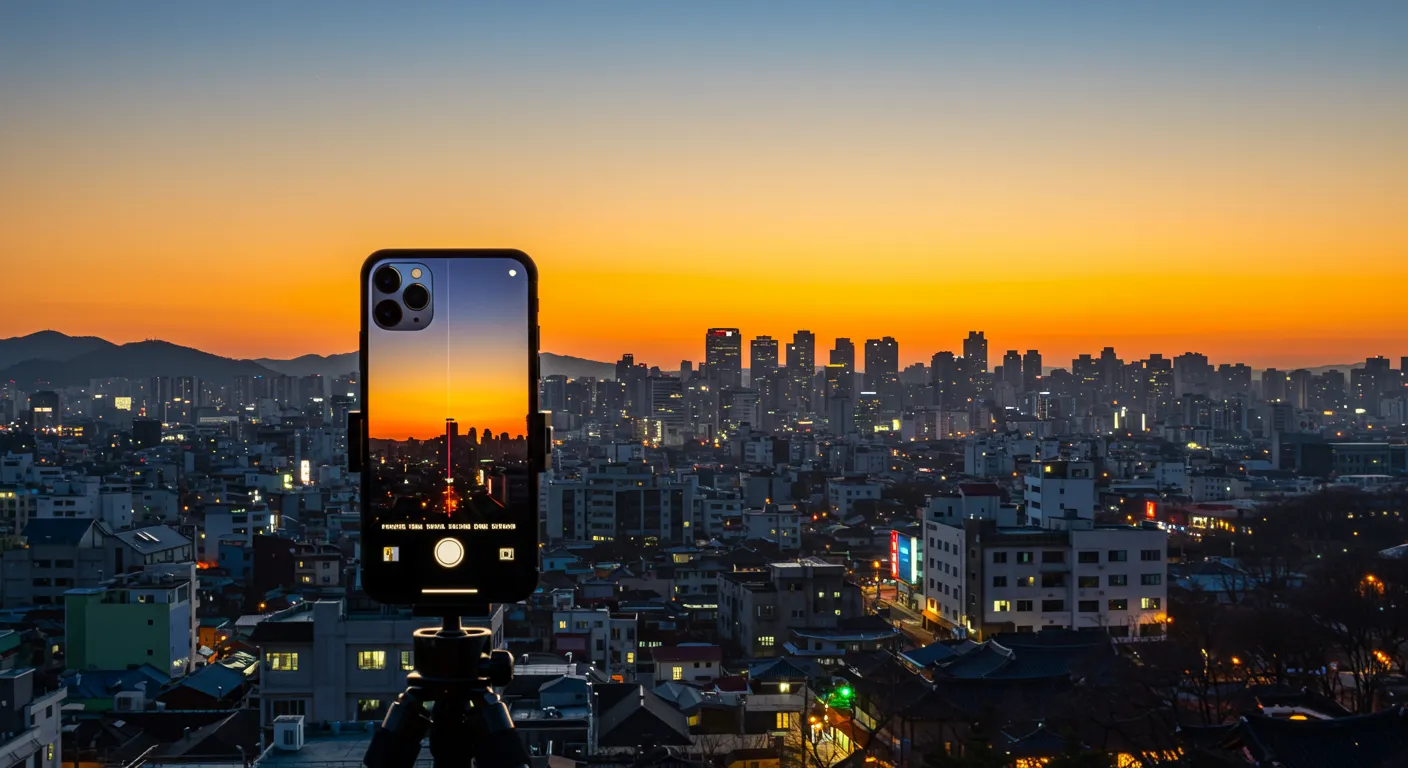 삼각대로 안정적인 촬영