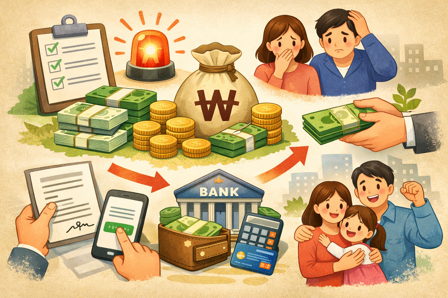 긴급 생계지원금 뜻과 신청 조건 총정리｜지원금액&middot;신청방법까지 한번에 관련 사진