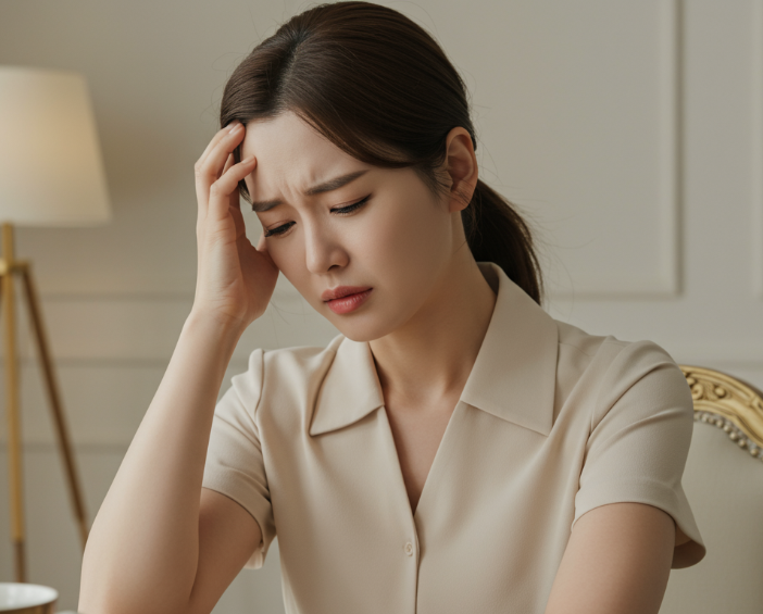 목디스크 초기증상 1 : 원인 모를 두통&amp;#44; 팔 손저림