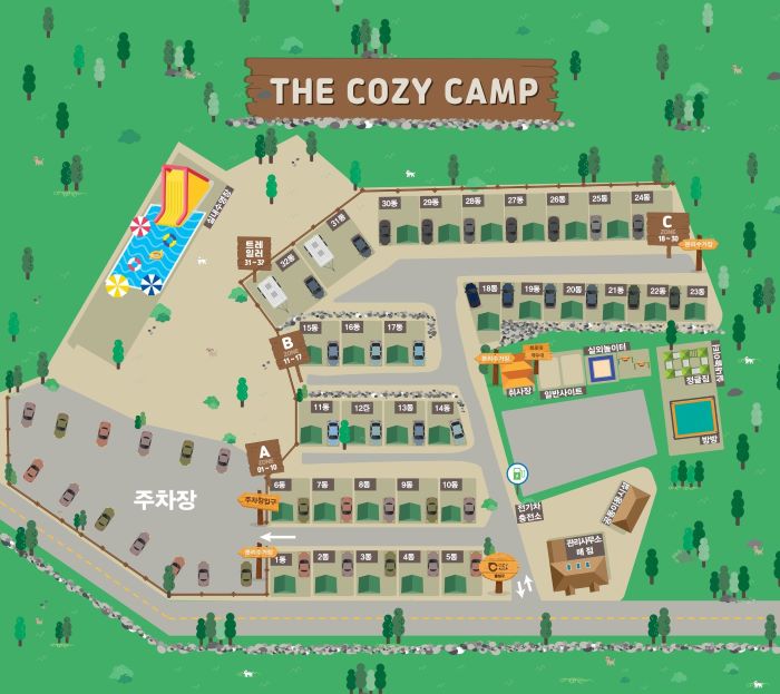 더코지캠핑장_배치도