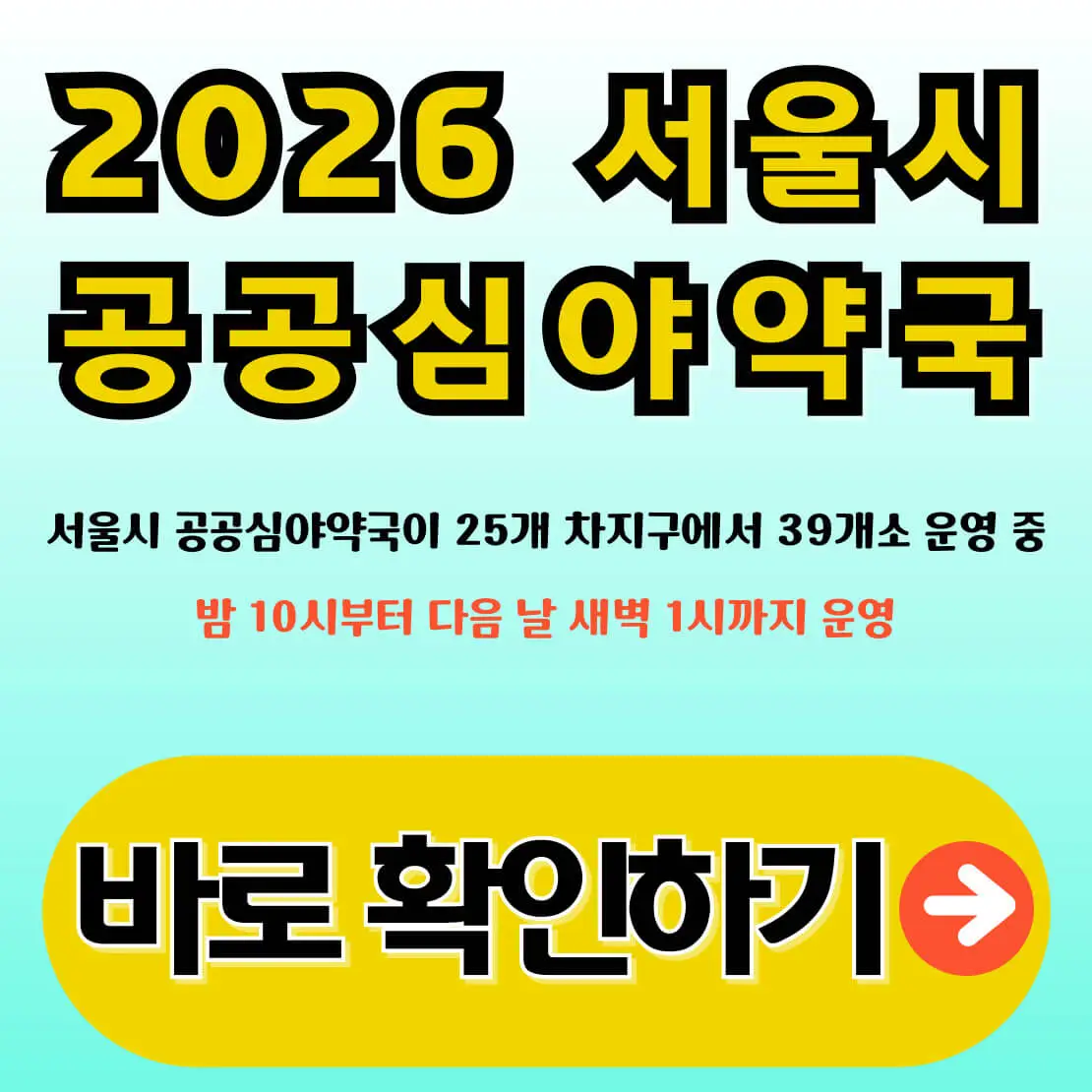 서울시 공공심야약국