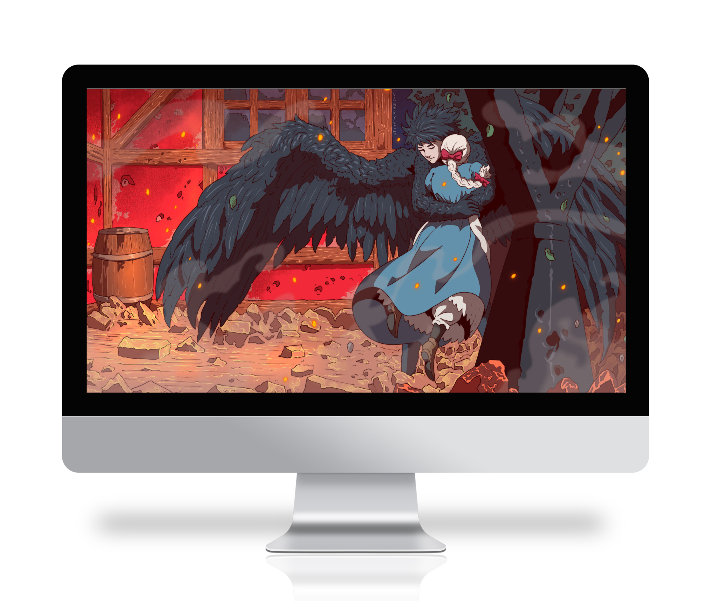 하울의 움직이는 성 배경화면 지브리 컴퓨터 아이패드 아이폰