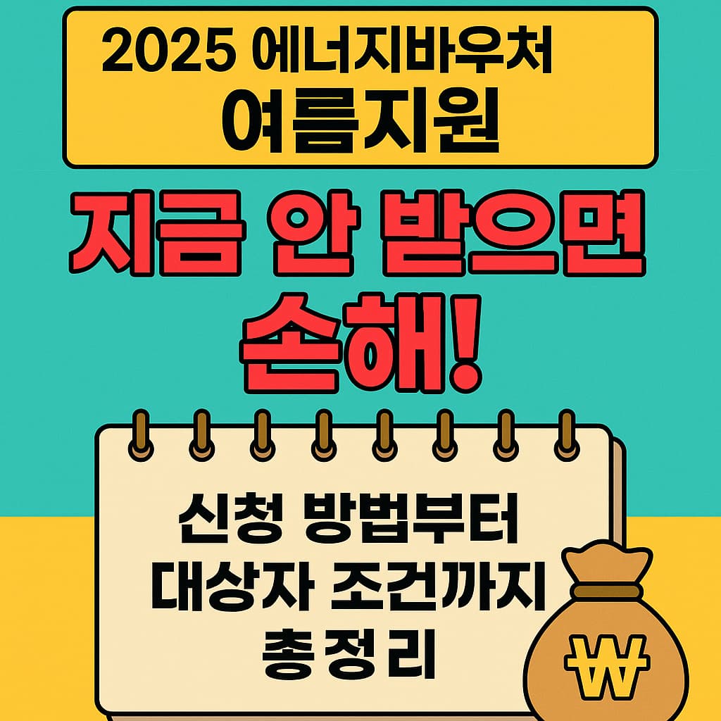 2025년 에너지바우처 여름지원