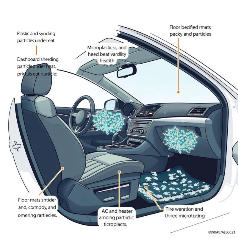 자동차 실내 공기, 미세플라스틱 폭탄? - 내 차 안 숨은 건강 위협