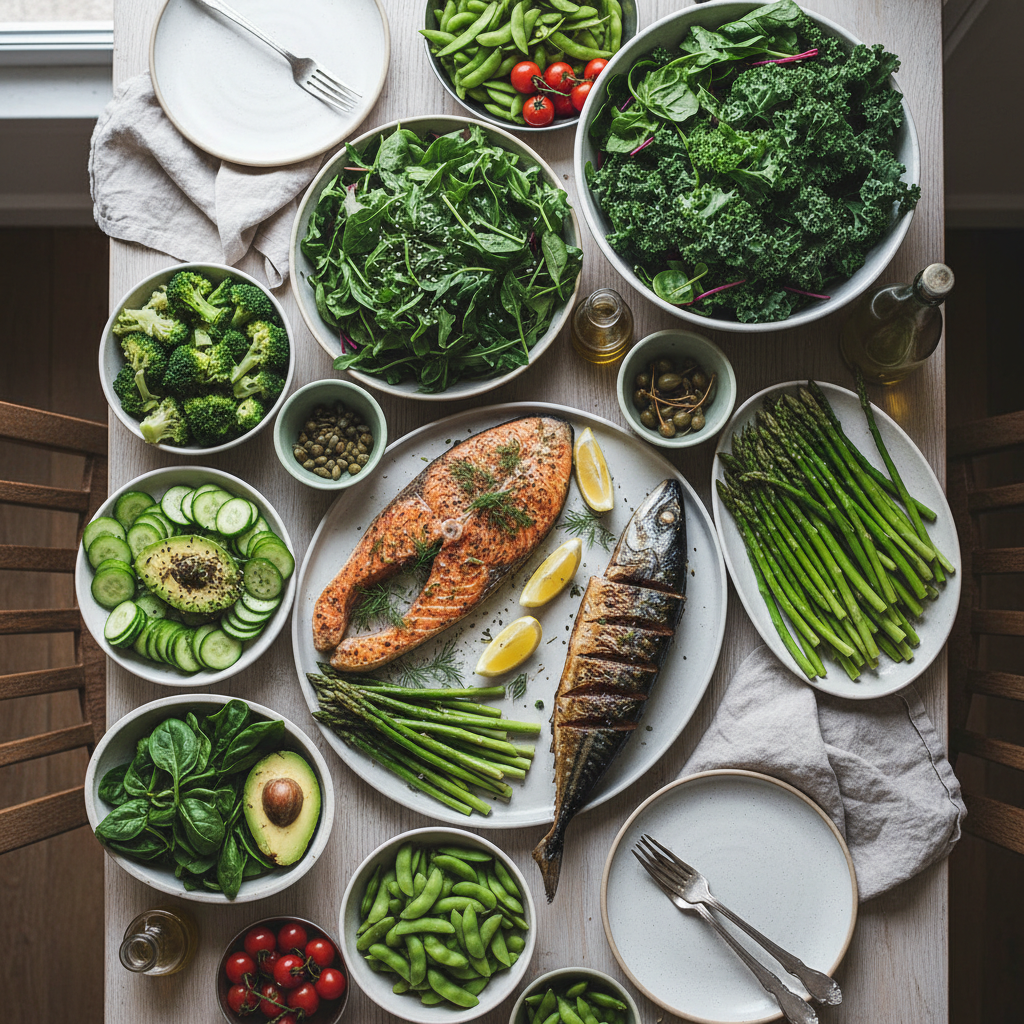 뇌 건강에 좋은 엽산과 오메가3가 풍부한 음식