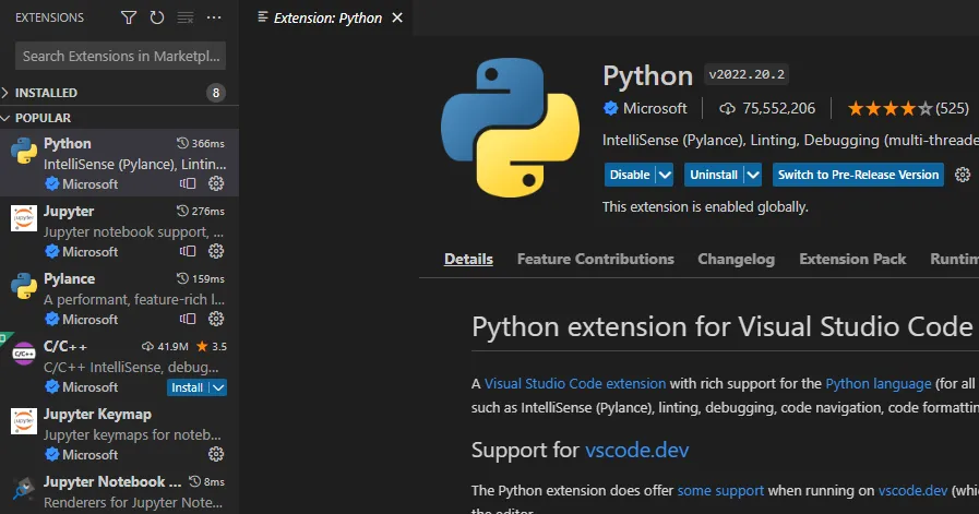 윈도우 및 MAC에서 VScode 설치 하고 아나콘다(Anaconda) 설치 및 연결 하기_5